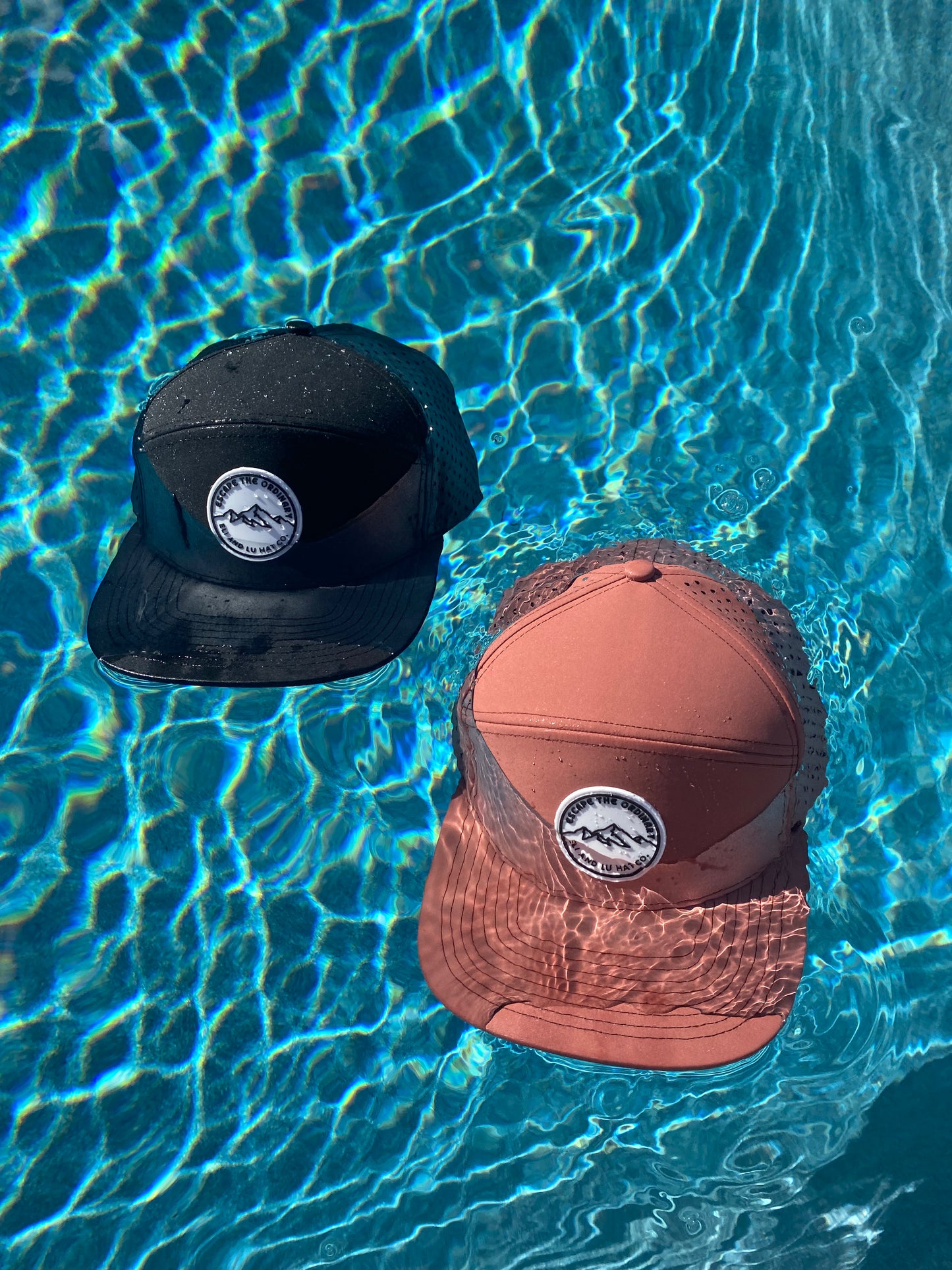 Black Waterproof Toddler and Adult Hats