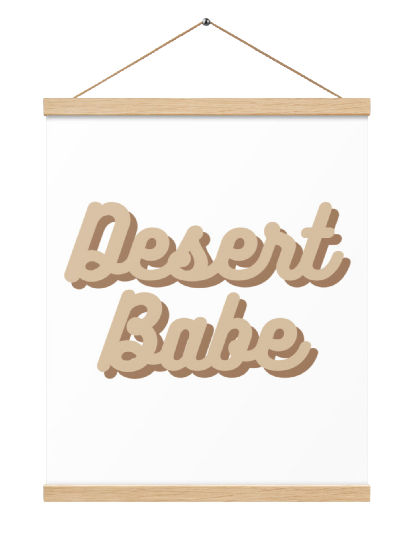Desert Babe 16''x20'' Wall Poster - Tan